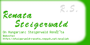 renata steigerwald business card